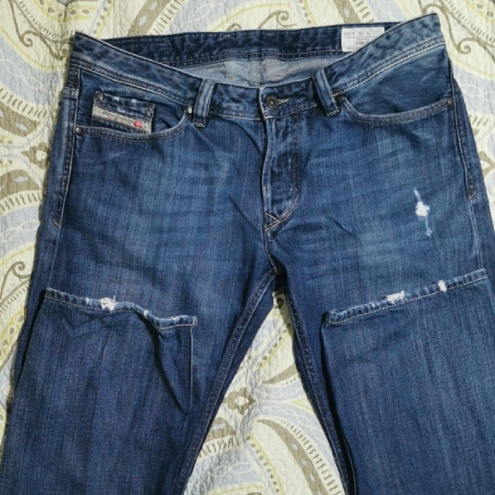 Diesel Viker Dark Blue Relaxed Jeans